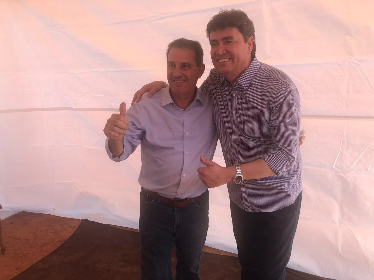 A assessoria de Vanderlan Cardoso confirmou que o senador se reuniu com Wilder Morais e bateram o martelo: Wilder será vice de Vanderlan. (Foto: divulgação)