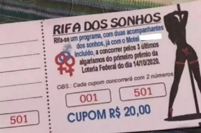 Rifa de programa sexual é investigada pela polícia em Minas Gerais