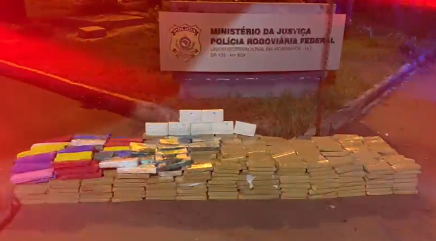 Droga avaliada em R$ 1 milhão é apreendida na BR-153, em Morrinhos