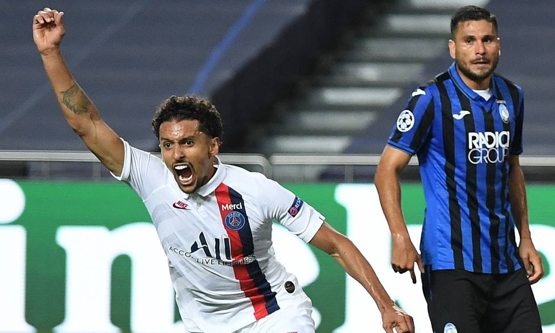 Marquinhos, jogador brasileiro do PSG Foto: David Ramos/AFP