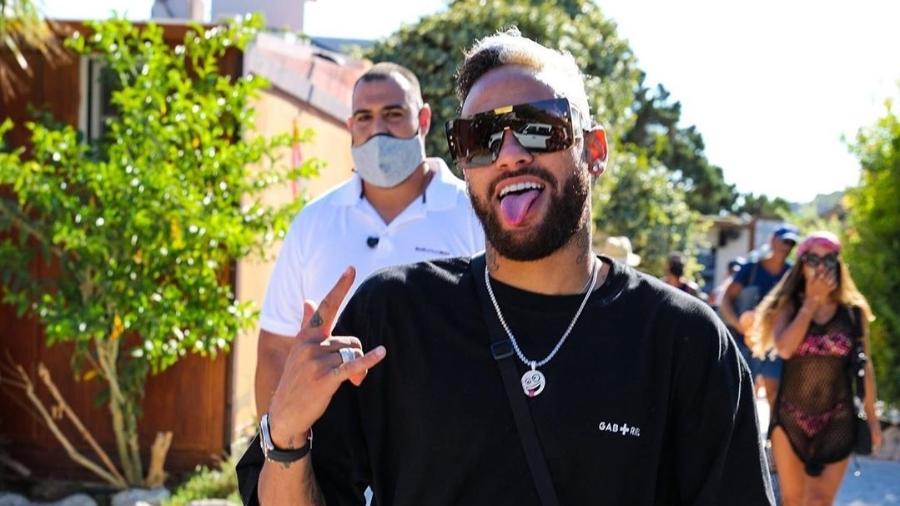 Neymar em Ibiza, Espanha. Atacante está com coronavírus (Foto: reprodução/Instagram)