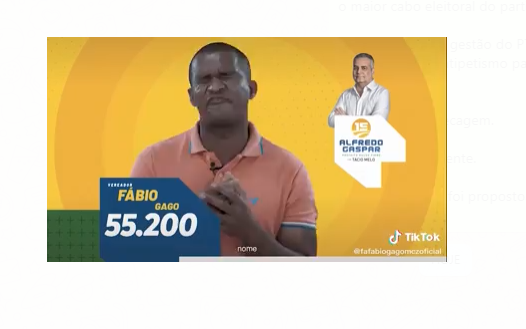 Candidato gago leva 30 segundos para tentar dizer o nome e o número