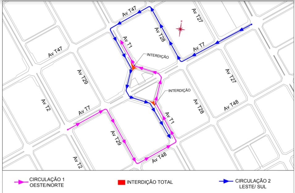Circulação de veículos na Praça Gilson Alves de Souza é alterada; confira