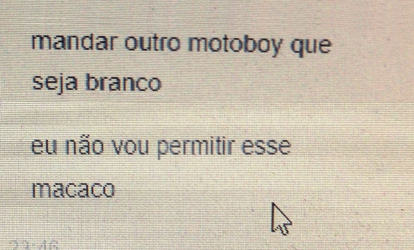 iFood informada dados de usuário suspeito de racismo contra entregador