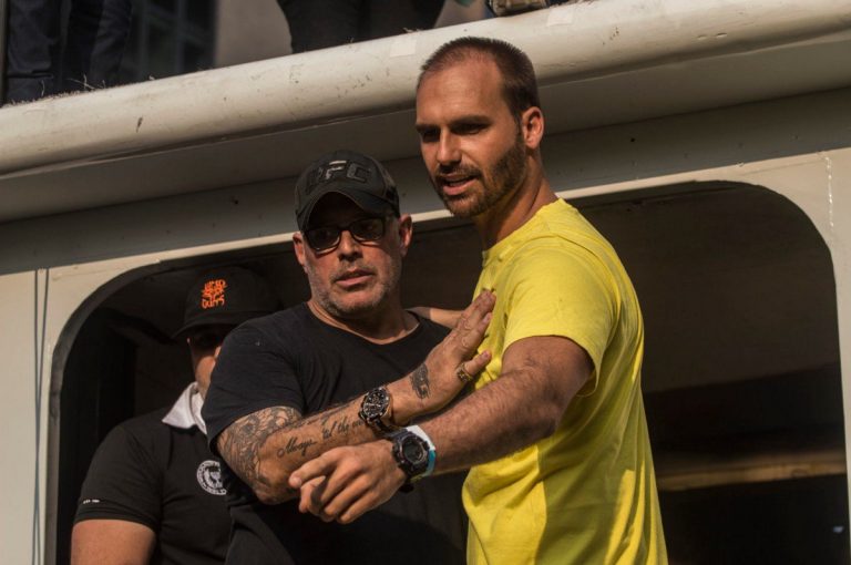 Alexandre Frota e Eduardo Bolsonaro (Foto: reprodução/Redes Sociais)