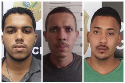 Suspeitos de integrar a quadrilha que rouba residências em Goiânia (Foto: Polícia Civil)