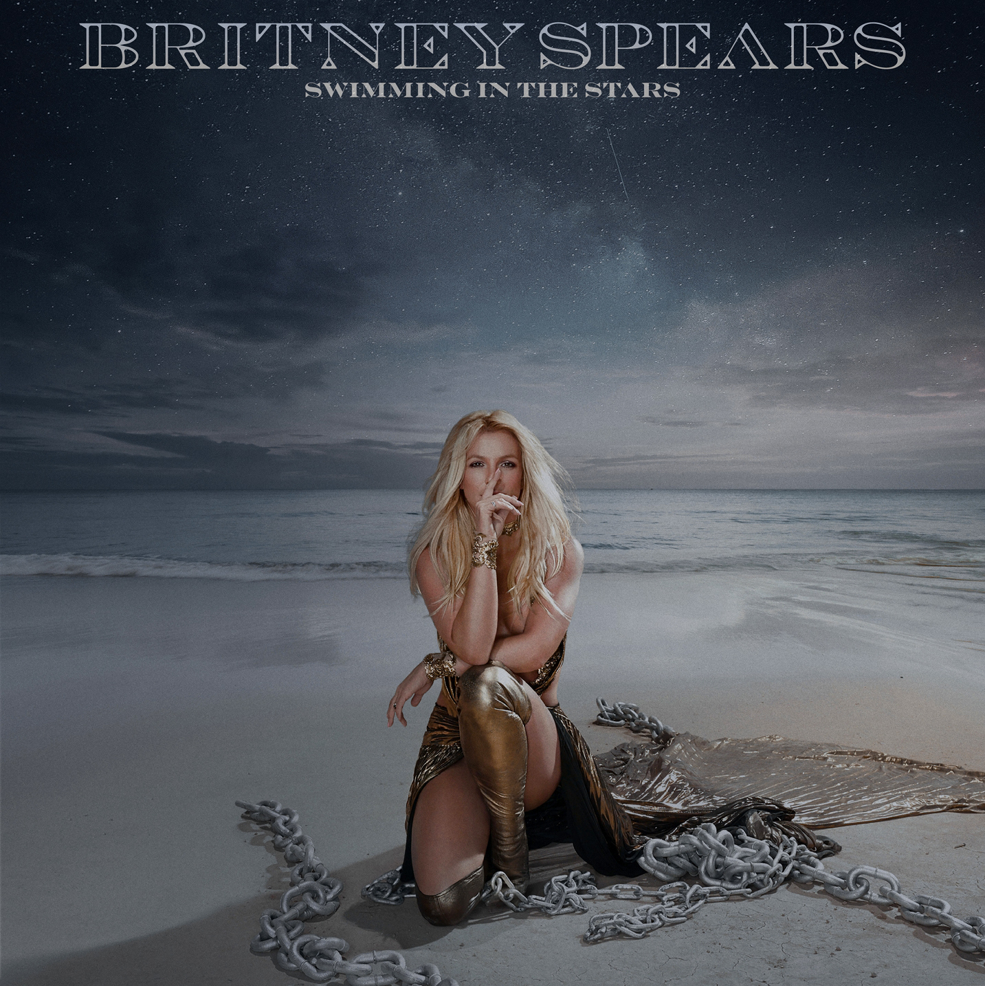 Novo single de Britney Spears, 'Swimming In The Stars', será lançado em vinil; veja capa