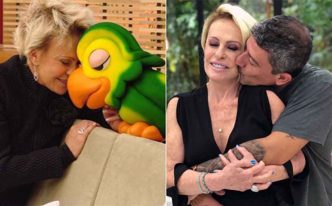 Tom Veiga, o Louro José, e a apresentadora Ana Maria Braga (Foto: reprodução/internet)