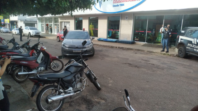 Local em que o pecuarista foi assassinado (Foto: Polícia Civil)