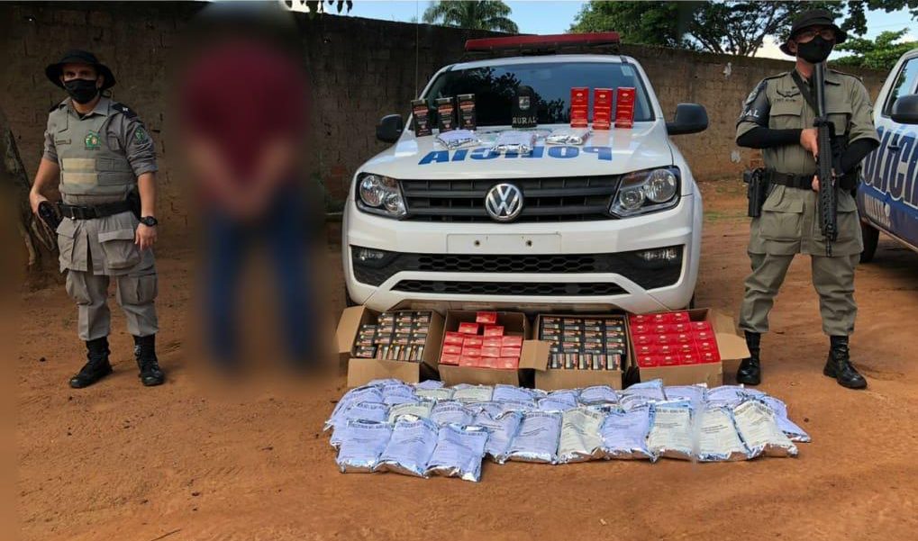 Preso suspeito de vender anabolizantes e defensivos agrícolas ilegalmente