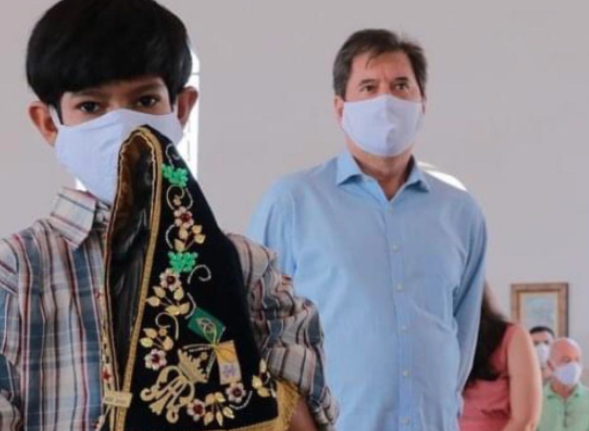 Prefeito eleito de Goiânia, Maguito Vilela, em foto tirada antes da internação (Foto: redes sociais)