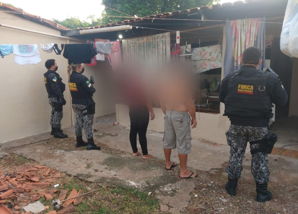 Dois dos quatro suspeitos de efetuar disparos em um pit-dog da Vila Mutirão foram presos nesta sexta (Foto: Polícia Civil)