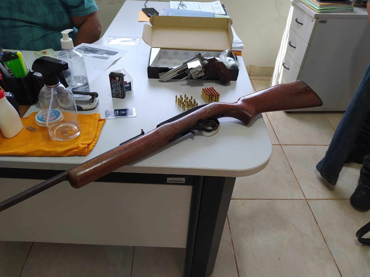 Operação da Polícia Civil em Lagoa Santa, município de Goiás (Foto: PC)