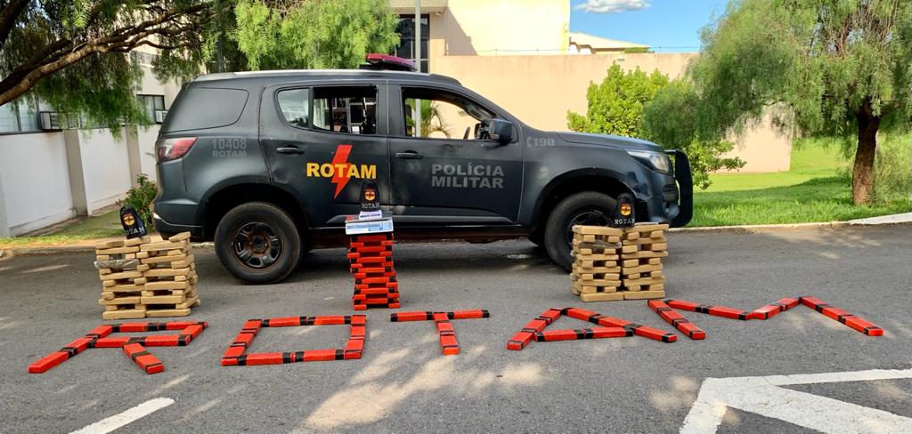 Jovem é preso pela Rotam com 200 quilos de maconha em Anápolis