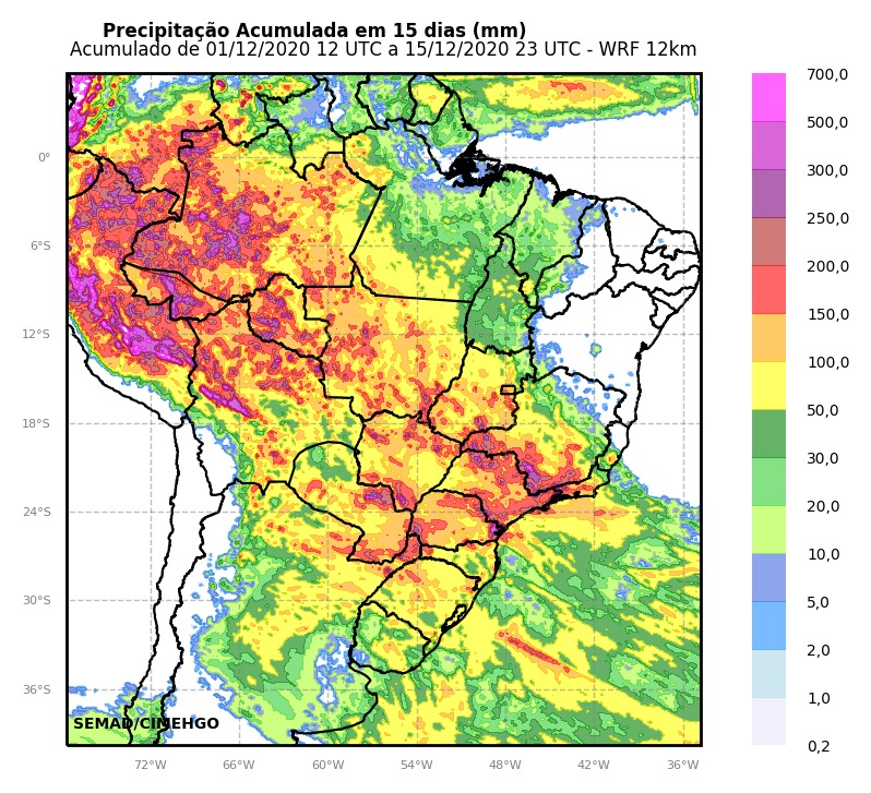 Previsão mostra variabilidade de chuva durante dezembro em Goiás