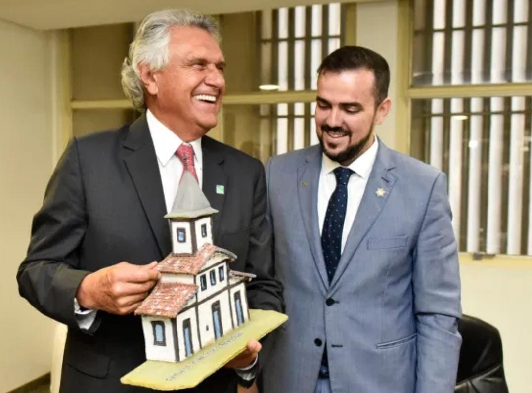 Caiado e Gustavo Mendanha (Foto: divulgação)