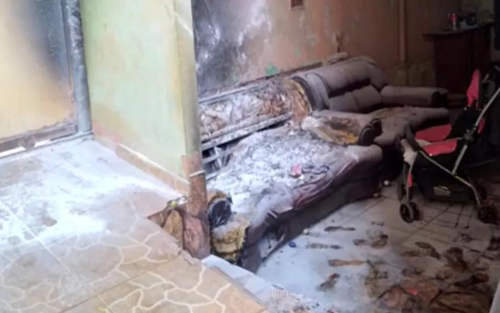 Polícia prende suspeito de atear fogo em casa com a ex-esposa e os quatro filhos dentro