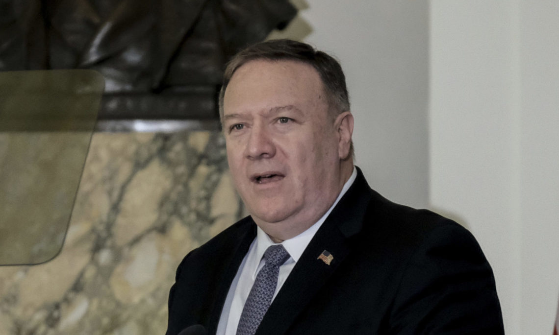 Secretário de Estado Mike Pompeo. (AP Photo/Michael A. McCoy)