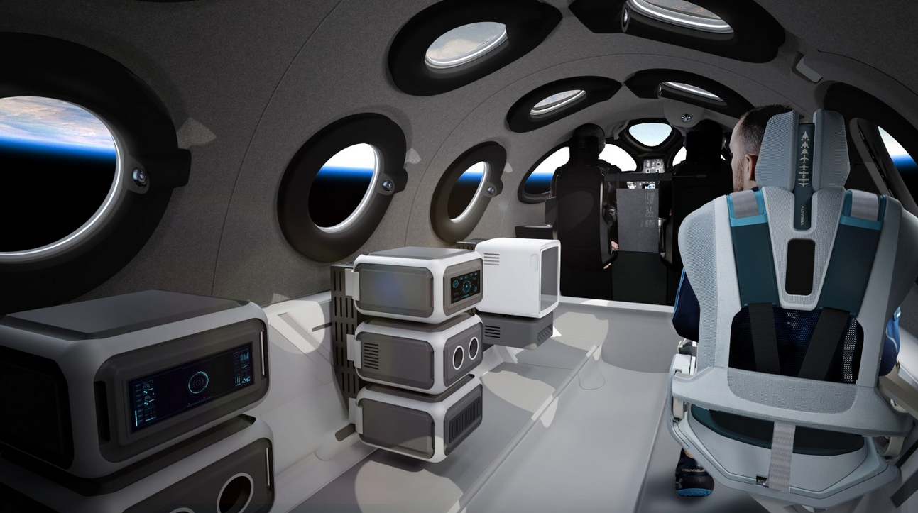 Nave da Virgin Galactic que fará voos comerciais no espaço (Foto: Divulgação)