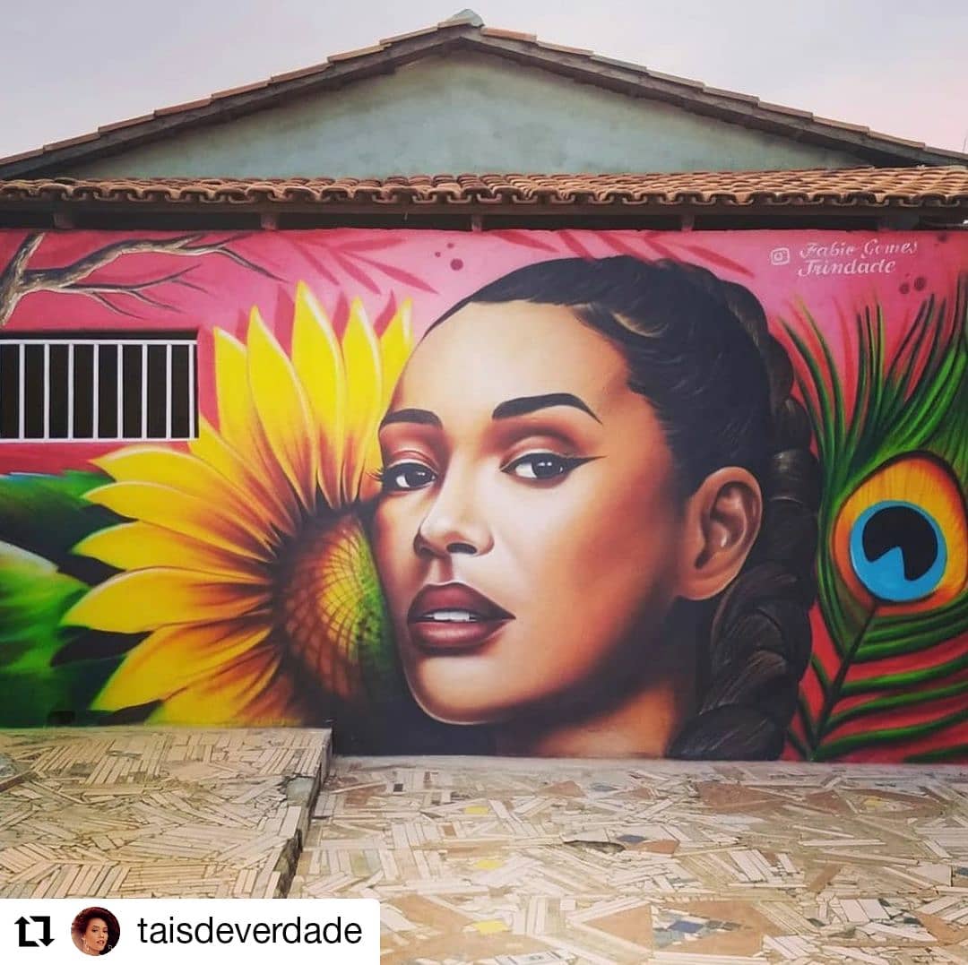 Artista goiano ganha reconhecimento de Tais Araújo após atriz compartilhar pintura