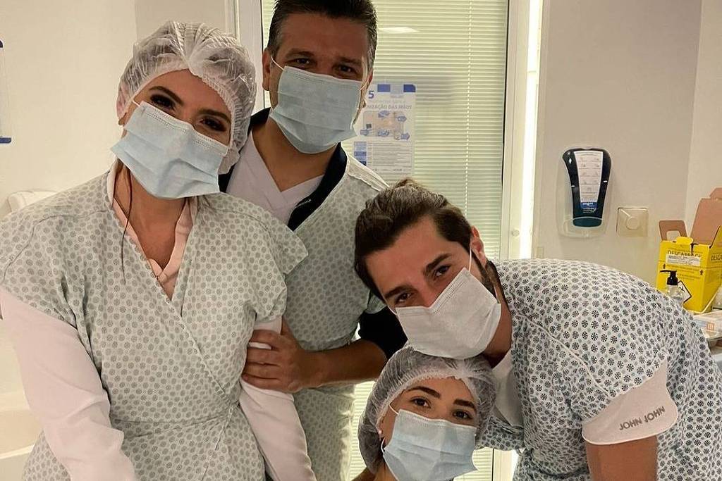 Alok e Romana Novais convidam médicos que fizeram parto de Raika para serem padrinhos dela