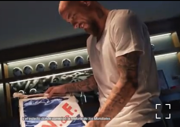 Andrés D'Alessandro em vídeo produzido pelo Nacional do Uruguai (Foto: Reprodução)