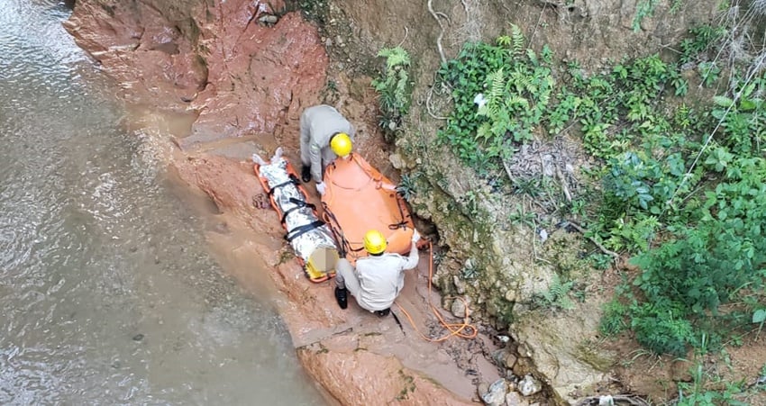 Bombeiros resgatam ciclista que caiu de ponte em Planaltina de Goiás