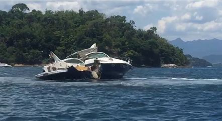 Quatro pessoas morreram após acidente envolvendo duas lanchas em Angra dos Reis, na Costa Verde do Rio de Janeiro, na tarde de sábado (16). (Foto: reprodução)