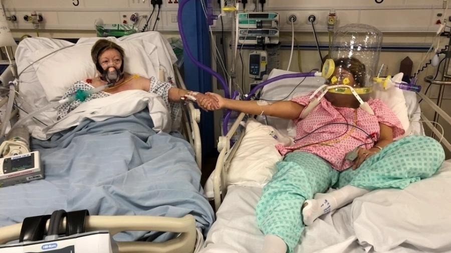 Mãe morre 24 horas após tirar foto com filha em UTI de covid-19