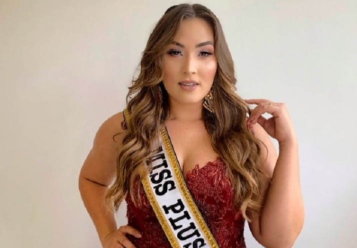 Goiana vencedora do Miss Plus Models Brasil faz campanha para disputar o Miss Universo