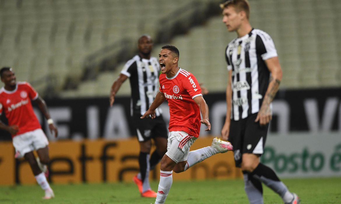 Jogador do Internacional, em jogo com o Ceará (Foto: Ricardo Duarte/Internacional)
