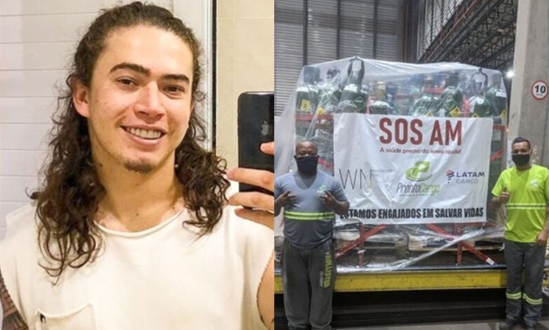 Whindersson Nunes envia mais 217 cilindros de oxigênio a Manaus