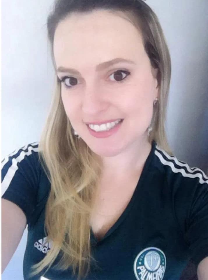 A palmeirense, vítima de golpes com faca, por comemorar título do Palmeiras (Foto: Reprodução / Redes sociais)