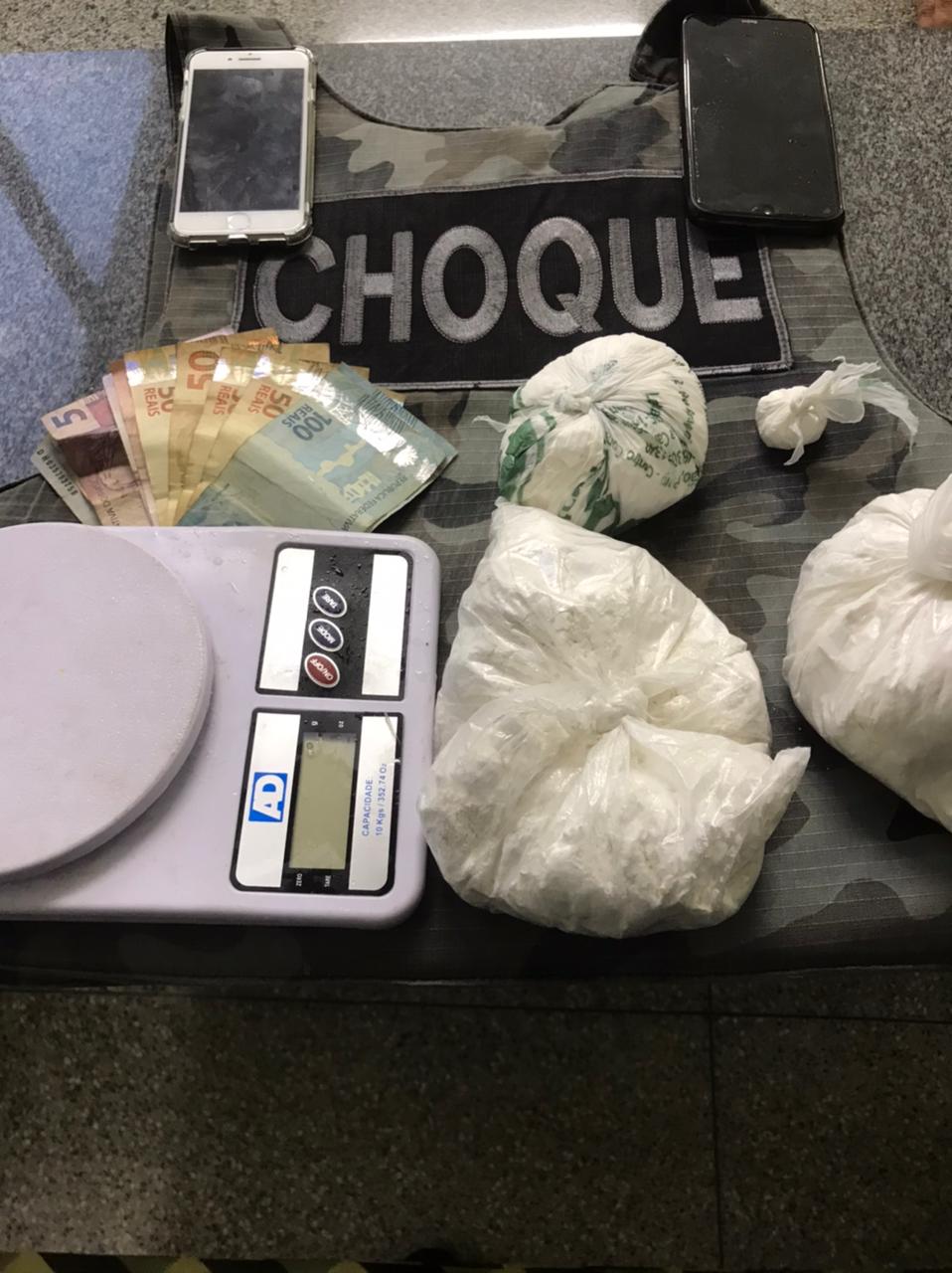 Policiais apreendem R$ 70 mil em cocaína em Goiânia e Aparecida 