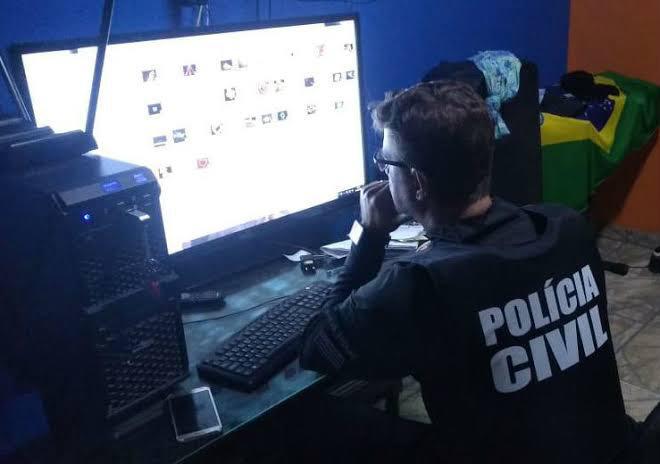 Imagem ilustrativa de uma ação da Polícia Civil de Goiás contra crimes cibernéticos (Foto: Divulgação/PC)