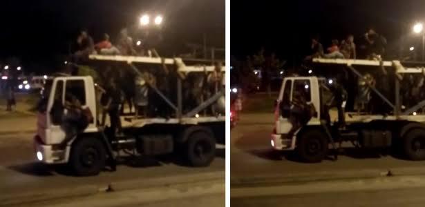 Passageiros do BRT pegam carona em caminhão-cegonha após espera de 2h no RJ