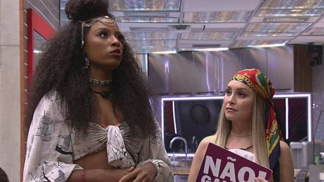 cagada na branquitude BBB 21: "Toda cagada na merda da branquitude" diz Lumena sobre Carla Diaz