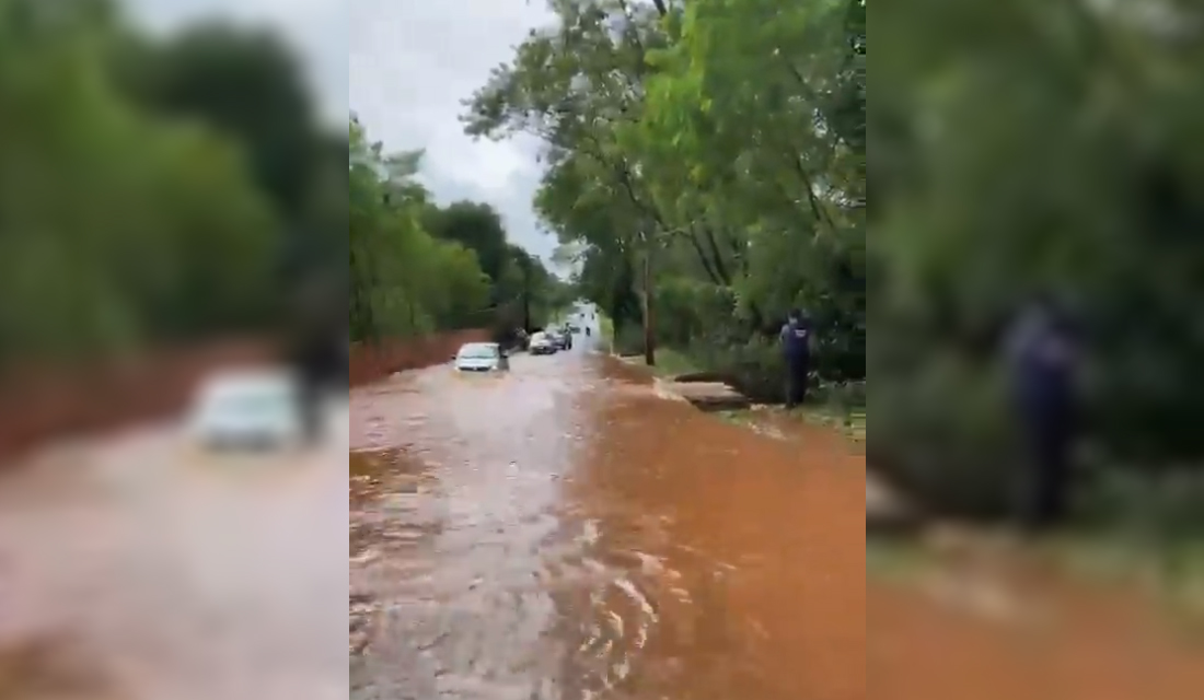 Rua da Divisa, no Setor Jaó, após primeiras chuvas depois de obras de recuperação (Foto: leitor/Mais Goiás)