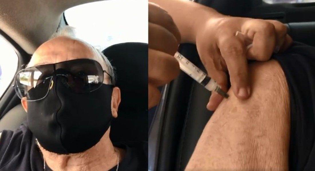 Stenio Garcia e Ary Fontoura são vacinados contra Covid-19