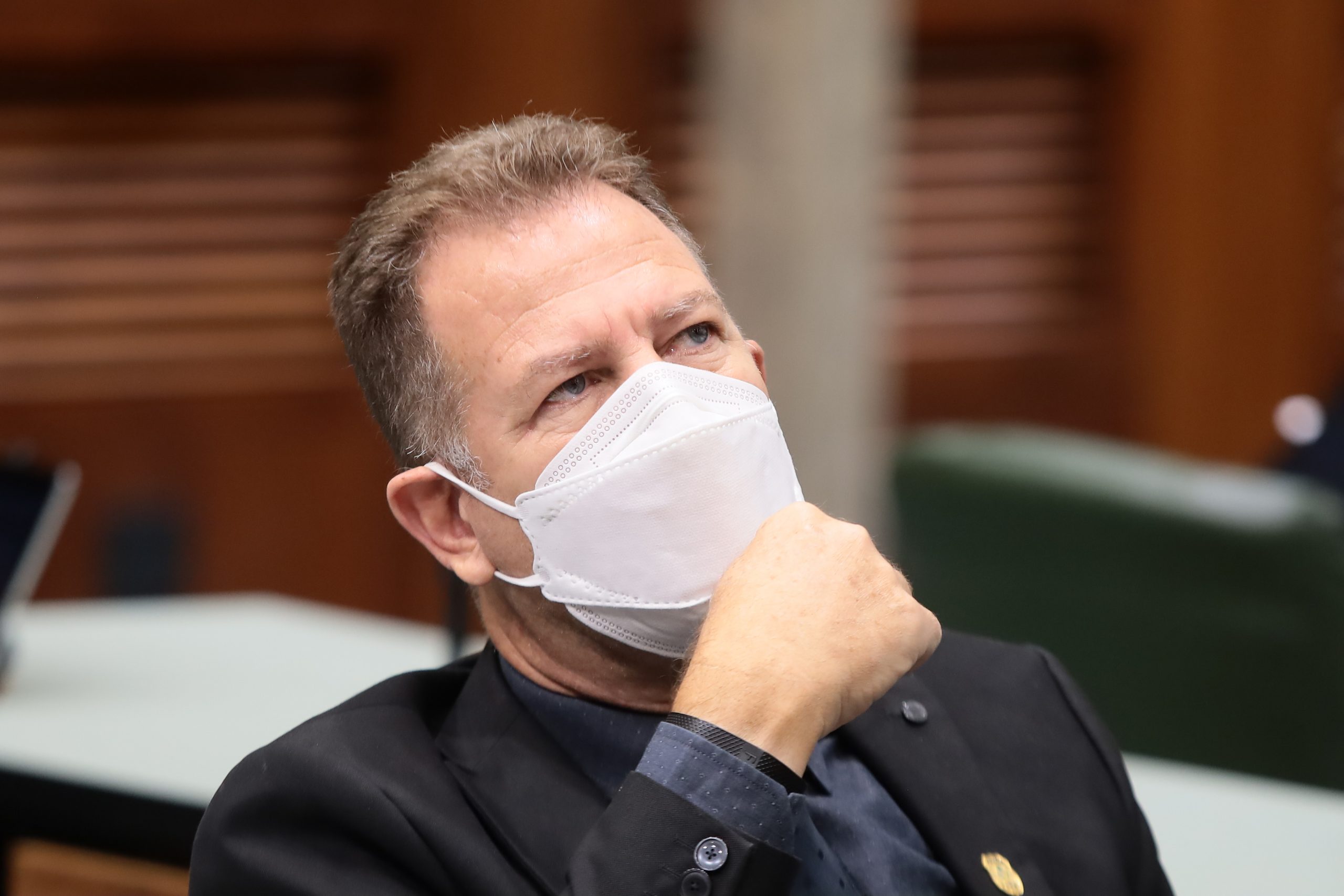 O deputado estadual Major Araújo (PSL) recebeu alta nesta segunda-feira (1º), após ficar cerca de 4 dias internado com Covid-19. (Foto: Ruber Couto/Alego)