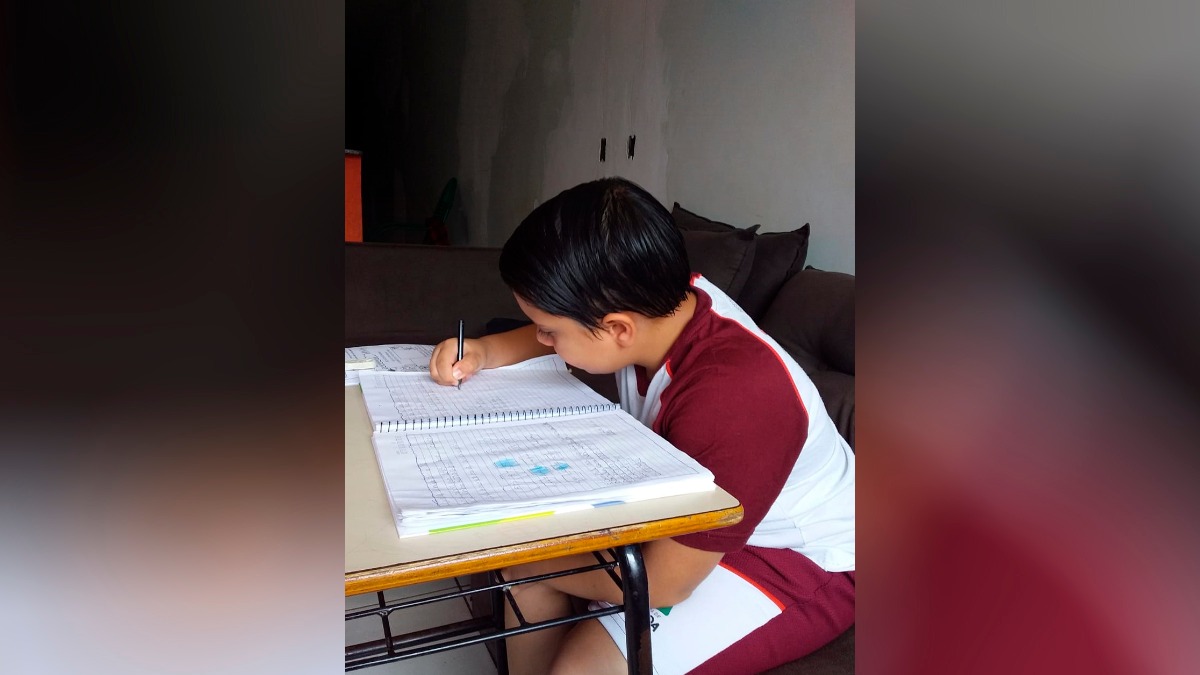 Renilson Júnior não consegue assistir aulas online (Foto: Arquivo pessoal)