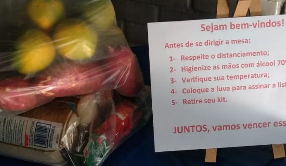 Kits alimentação distribuídos pela Secretaria de Educação (Foto: Governo do Estado)
