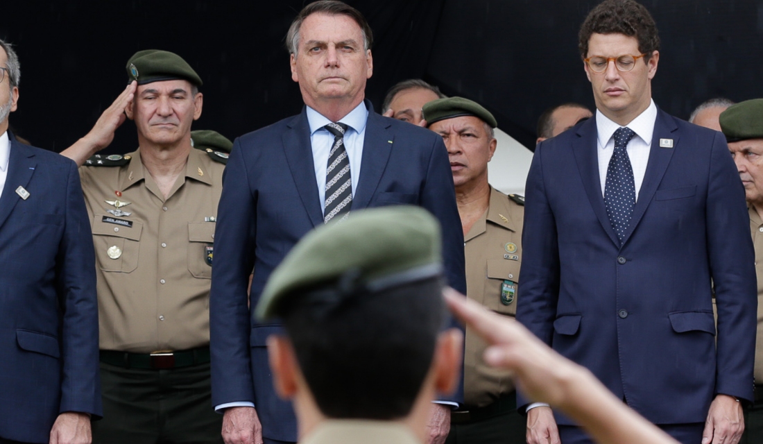 Bolsonaro em evento com militares, em fevereiro de 2020. Foto: Carolina Antunes/PR