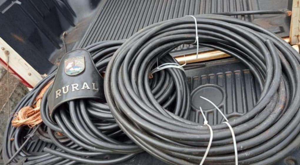 Polícia prende suspeito de furtar fiação elétrica em Jataí