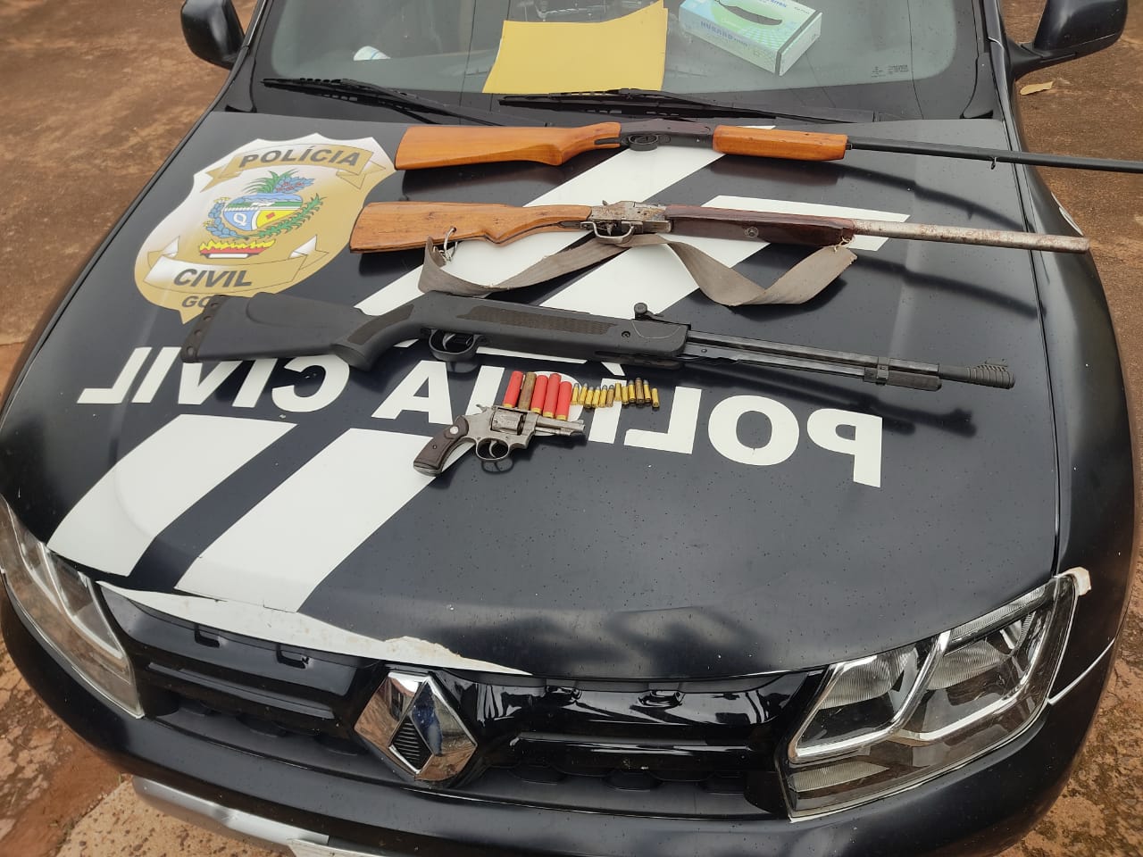 Polícia prende suspeito de homicídio em Doverlândia - investigado - 2017