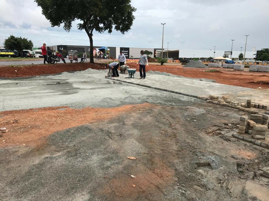 Entrega de obras na Praça do Trabalhador é adiada novamente e deve ficar pronta no fim de outubro