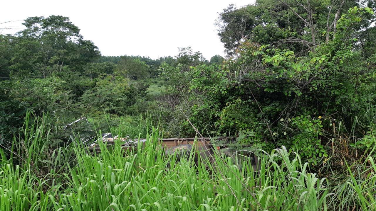 Colisão entre dois caminhões deixa pista da BR-153 parcialmente interditada 