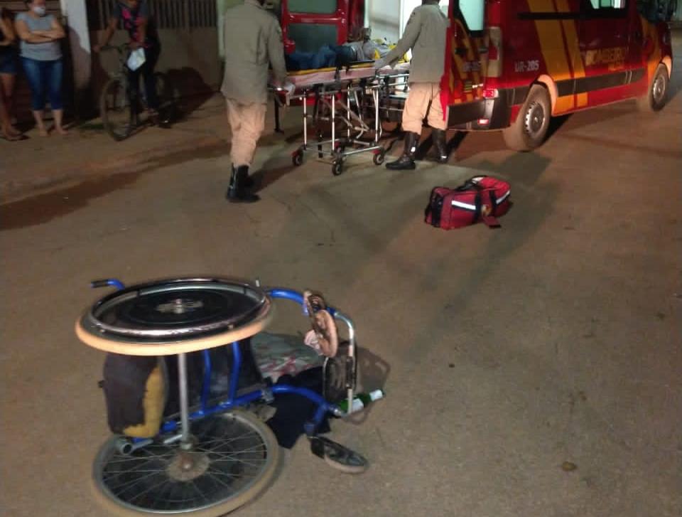 Após briga, homem atropela cadeirante em Águas Lindas