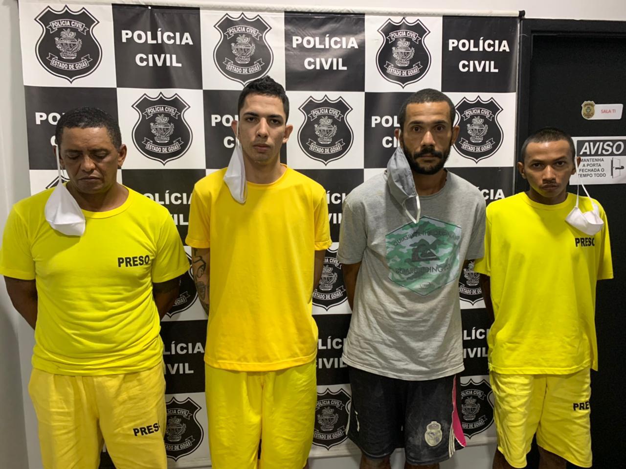 Polícia prende quatro suspeitos de latrocínio contra idoso em Piracanjuba