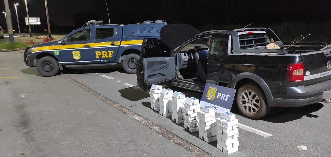 Em 48 horas, PRF apreende R$ 500 mil em mercadorias vindas do Paraguai (Foto: Reprodução/PRF)